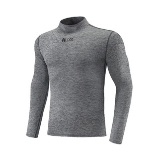Brand in stock Half-high Collar Track and Field Sports Top Men's Spring and Autumn Long Sleeve European and American Fitness Running Warm Base Shirt