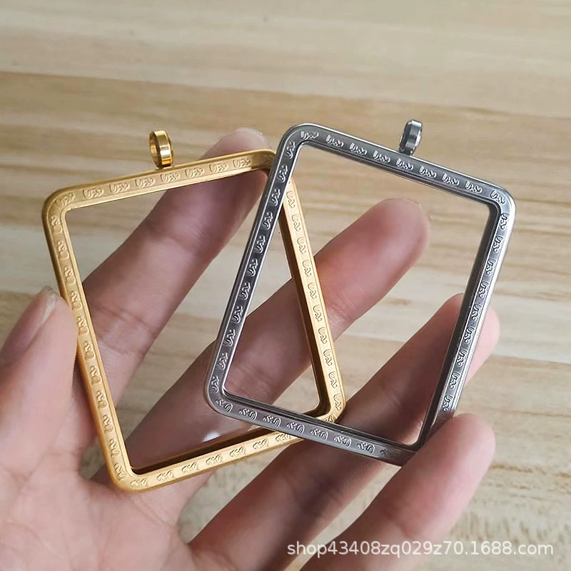 Senshe двухсторонняя коробка Karu медная коробка Tangka двухсторонняя коробка из титановой стали гау коробка для защиты тела толстая рамка для подвески