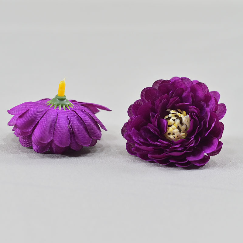 Simulación flor de loto de nieve decoración de boda 6cm brotes de flores bola de flores arco de pino crisântemo cabeza de decoración DIY flores falsas