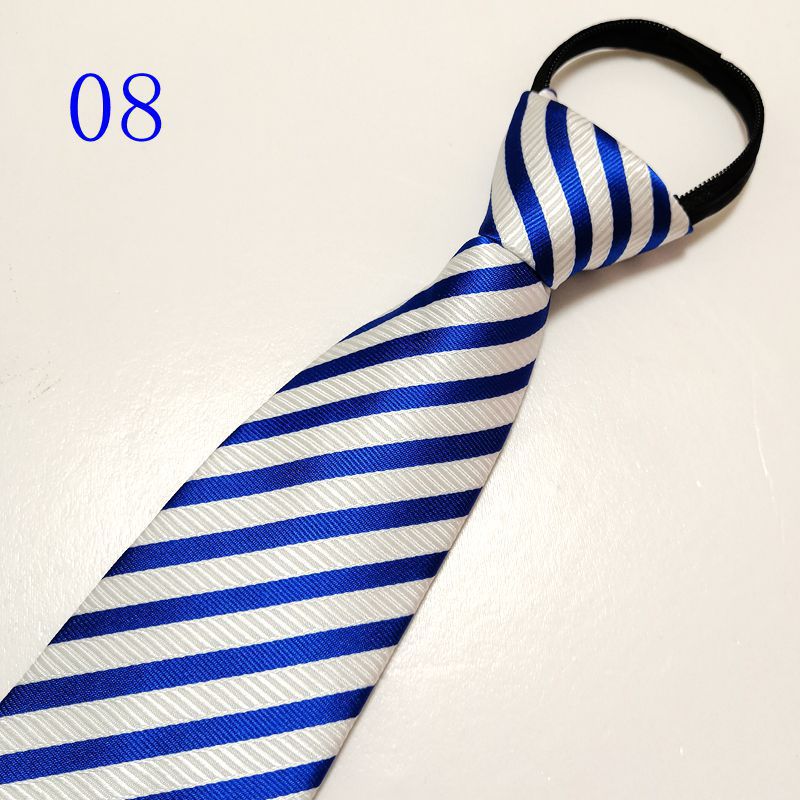 男士拉链新郎结婚红色8cm正装商务黑色免打结懒人易拉得蓝色_