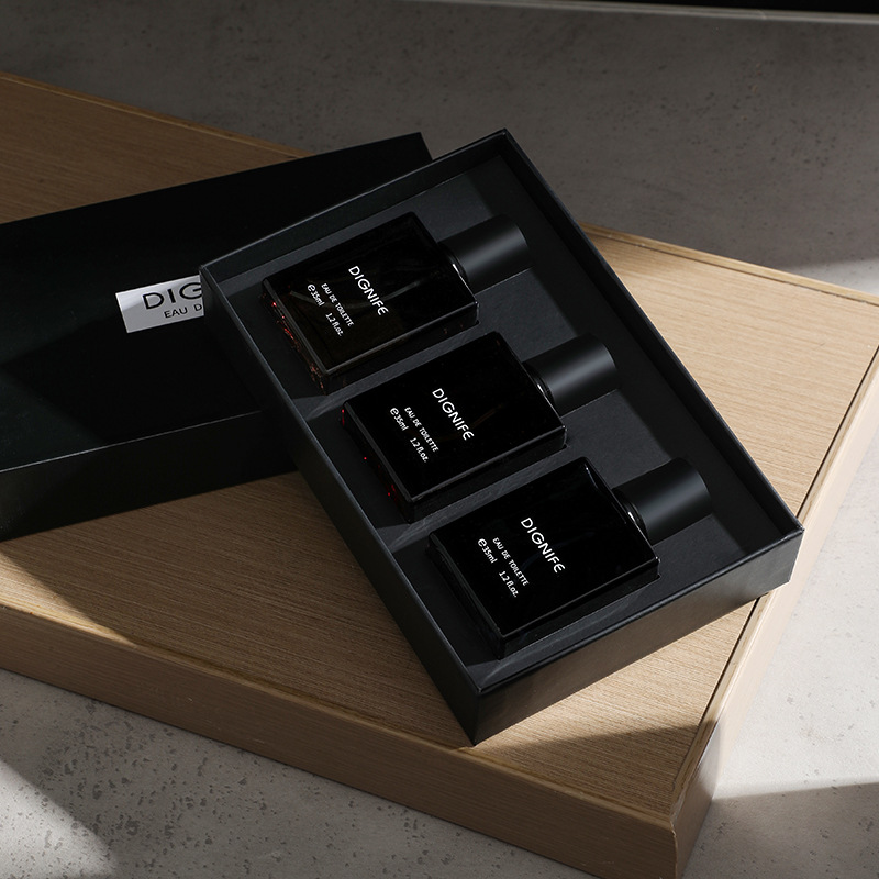Esperando Li Fei colonia de perfume de los hombres traje de madera fragancia nicho barato azul tierra perfume caja de regalo conjunto