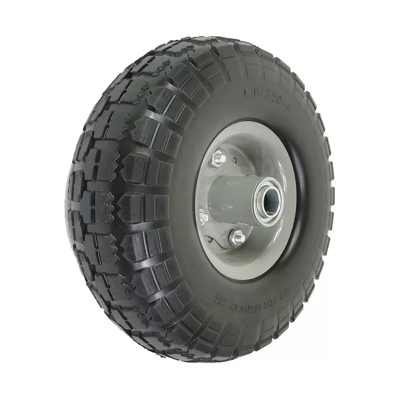 10英寸3.50-4发泡轮聚氨酯实心轮工具车货仓车手推车轮胎