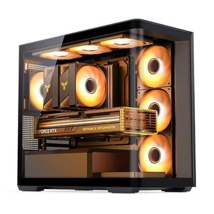 Qiaosibo D300 Matx Chassis Column-Free Curved Sea View Room 360 Cold Row/Atx Power Supply Classy Chassis