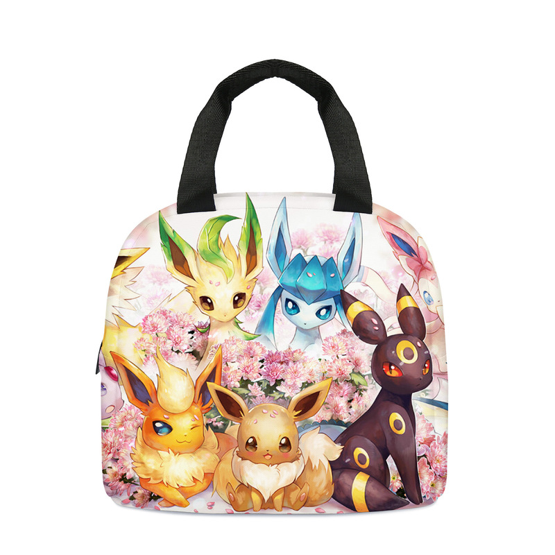 ランチバッグ ポケモン風 漫画柄 ハンドバッグ 学生用 ランチバッグ 保温バッグ アルミ箔弁当袋|undefined