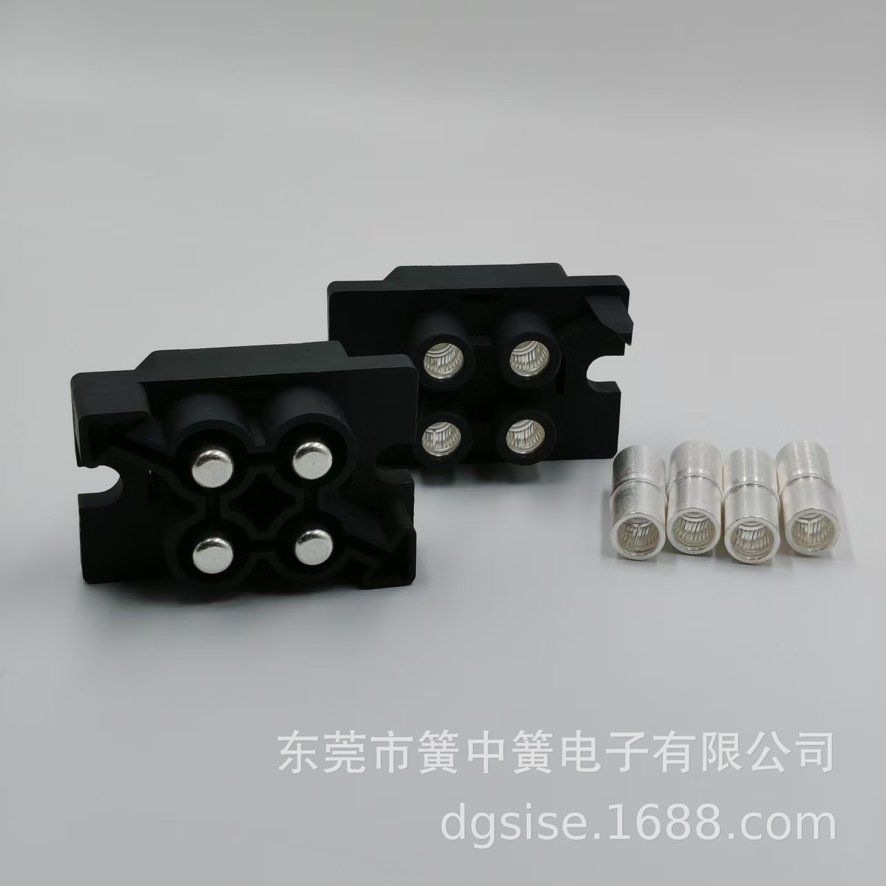 4芯储能电源连接器,工业机器人尾插 连接器,单针电流150安