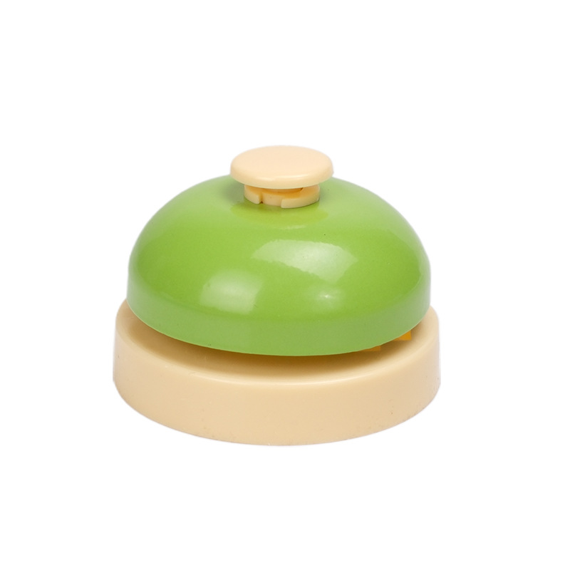 Timbre de respuesta con botón esmerilado verde macarrón