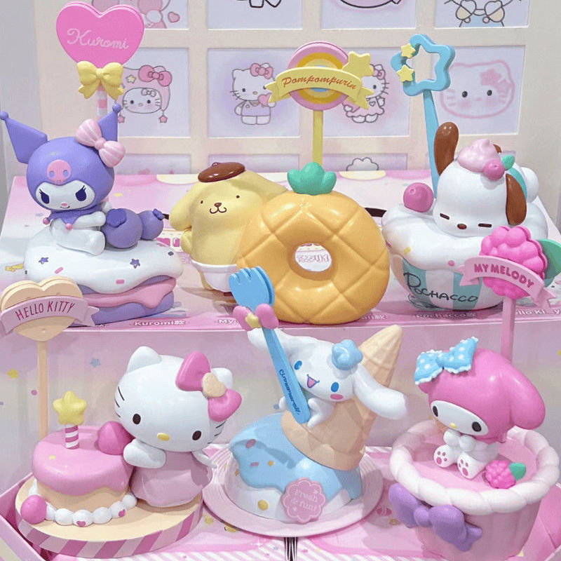 サンリオデザートノートオーナメントブラインドボックスクロミパチャ犬メロディーかわいいフィギュア女の子クロスボーダー卸売|undefined