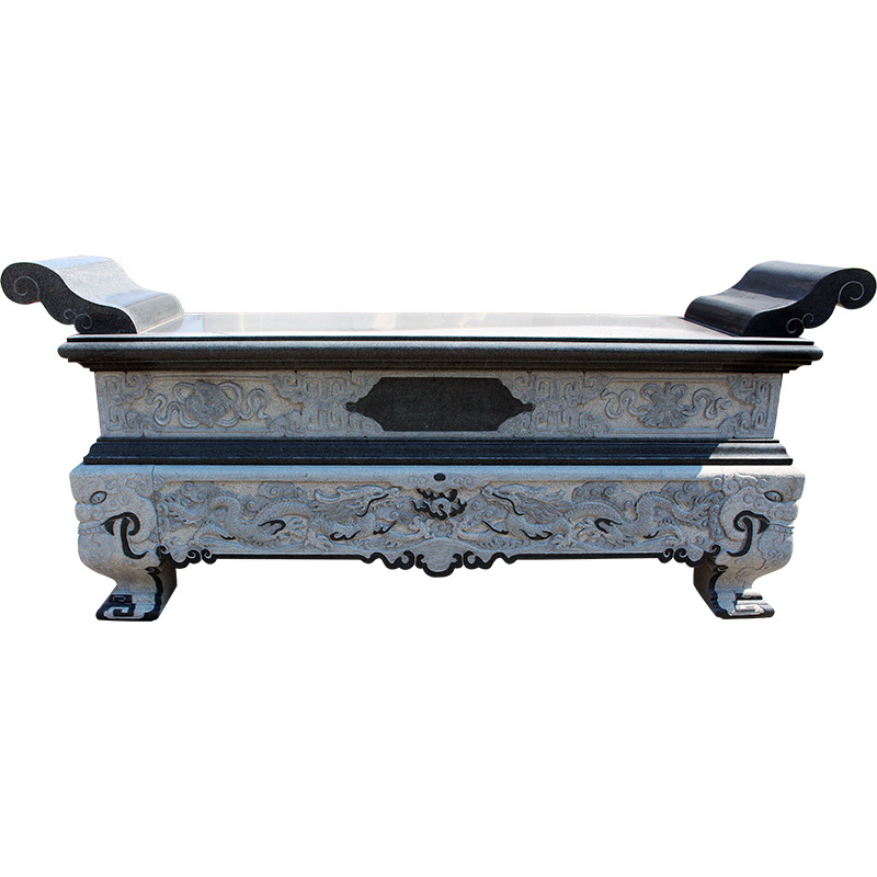 广东佛山祠堂青石佛供桌 石头供桌样式设计 半手工方式成品好|ru