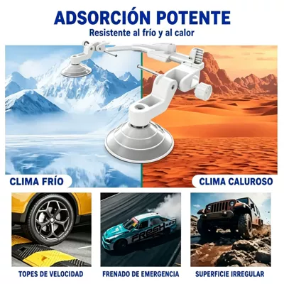 windshield, automatic suction cup, supports — Roof rack