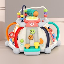 汇乐玩具快乐小天地宝宝玩具桌多功能六面体儿童游戏桌1-3岁