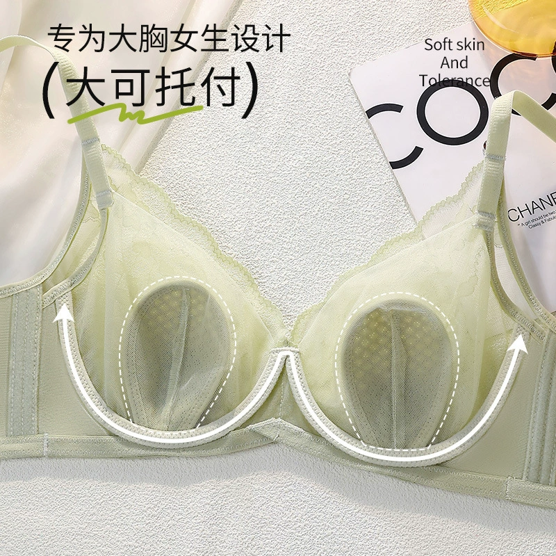 Tea cup, supporting underwear, summer thin steel ring bra, bra top