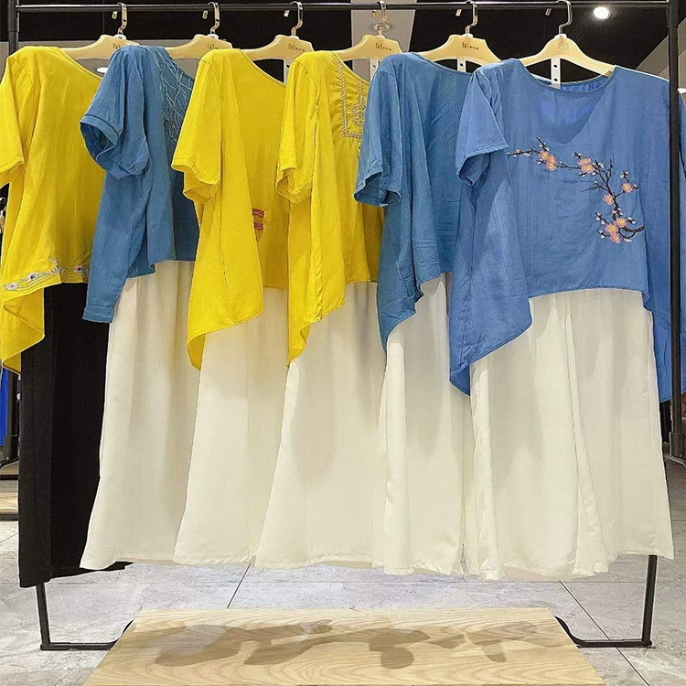 Оптовая поставка женских летних повседневных топов и рубашек больших размеров Cupro, коллекция 2025 года, брендовая одежда.