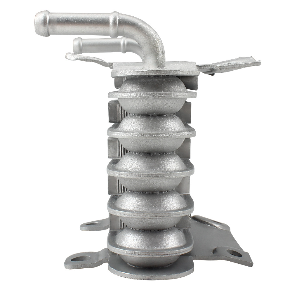 Universal Motorcycle Six-Layer Cooler Silver Aluminum Alloy Small Fuel Cooler Modified Oil Cooler 6-Row Radiator