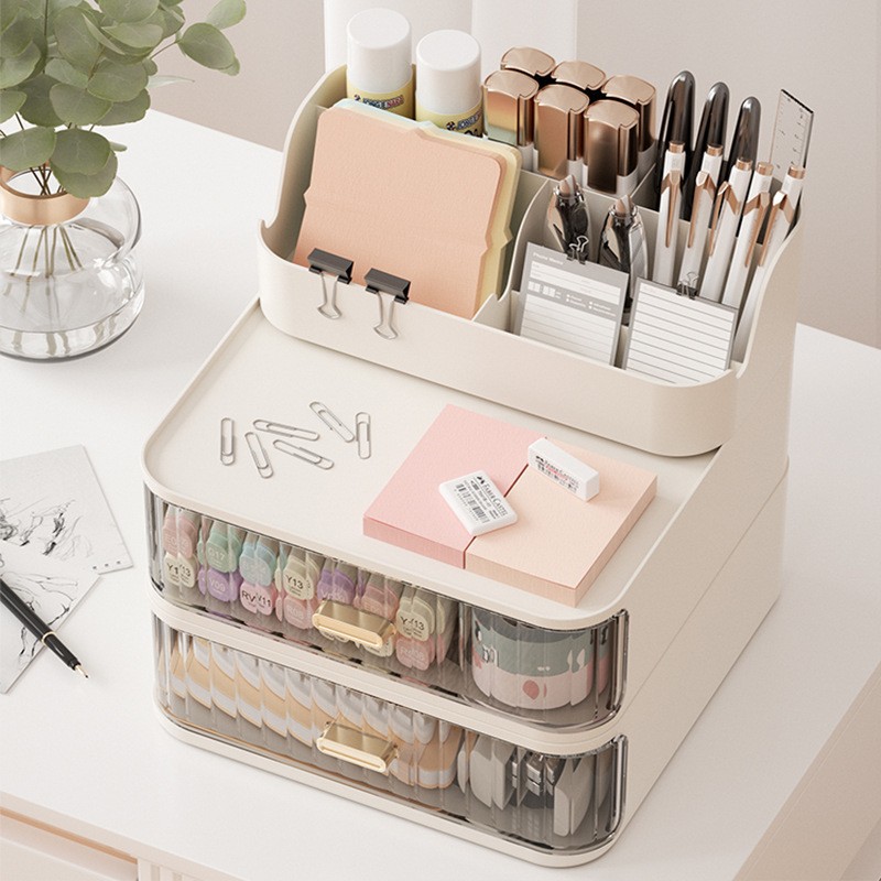 desktop storage box dormitory bedroom office desk sundries rack locker drawer stationery organizing box