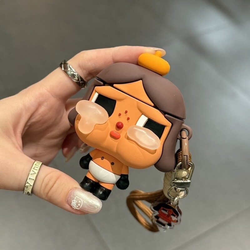 Black Leather Crybaby Is Still Too Classy for AirPods 4 
 Apple Earphone Case Airpods2