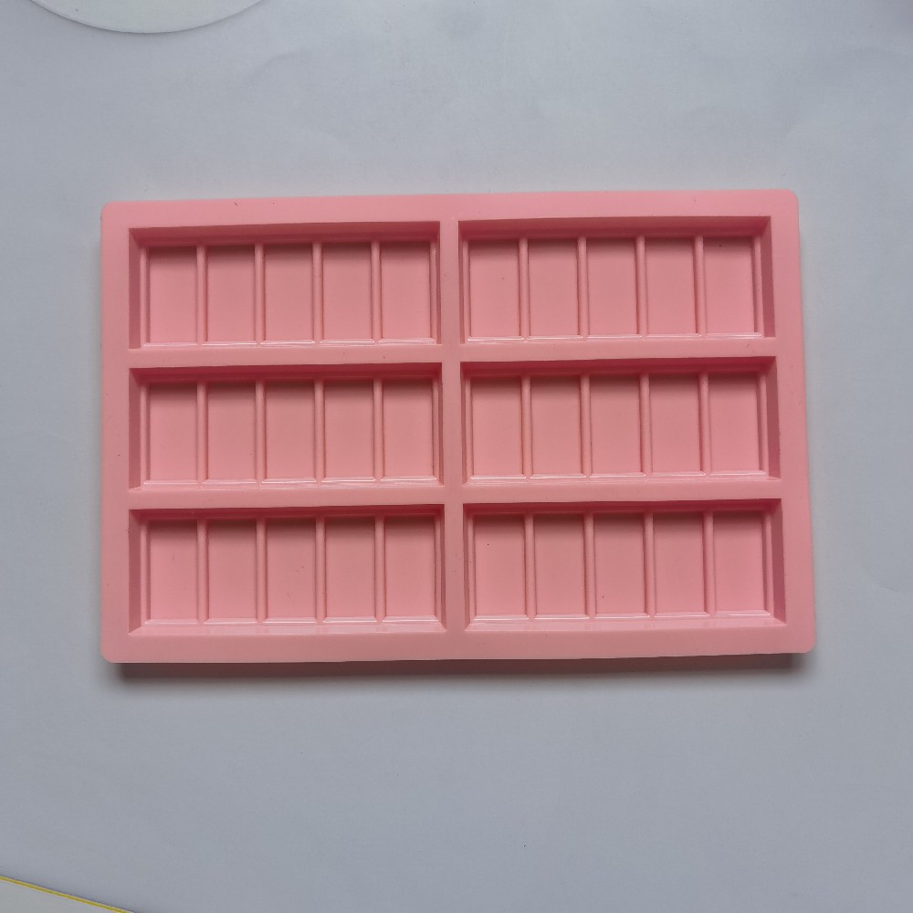 6 rectangular chocolate 323 molde de silicona pastel molde de pastel gelatina torta molde de pan herramientas de horneado