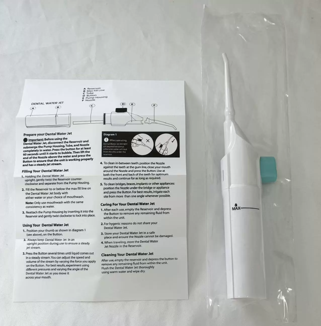 E -commerce live product Water FLOSS tooth washing device portable manual high -pressure teeth