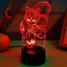 哪吒2魔童闹海3D小夜灯摆件台灯创意卧室发光led礼物七彩触控氛围