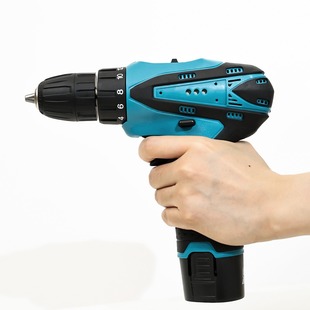 Manufacturer Customized 12V Small Steel Cannon Lithium Electric Drill Electric Screwdriver Multi-Function Hand Drill Tool Set in Stock