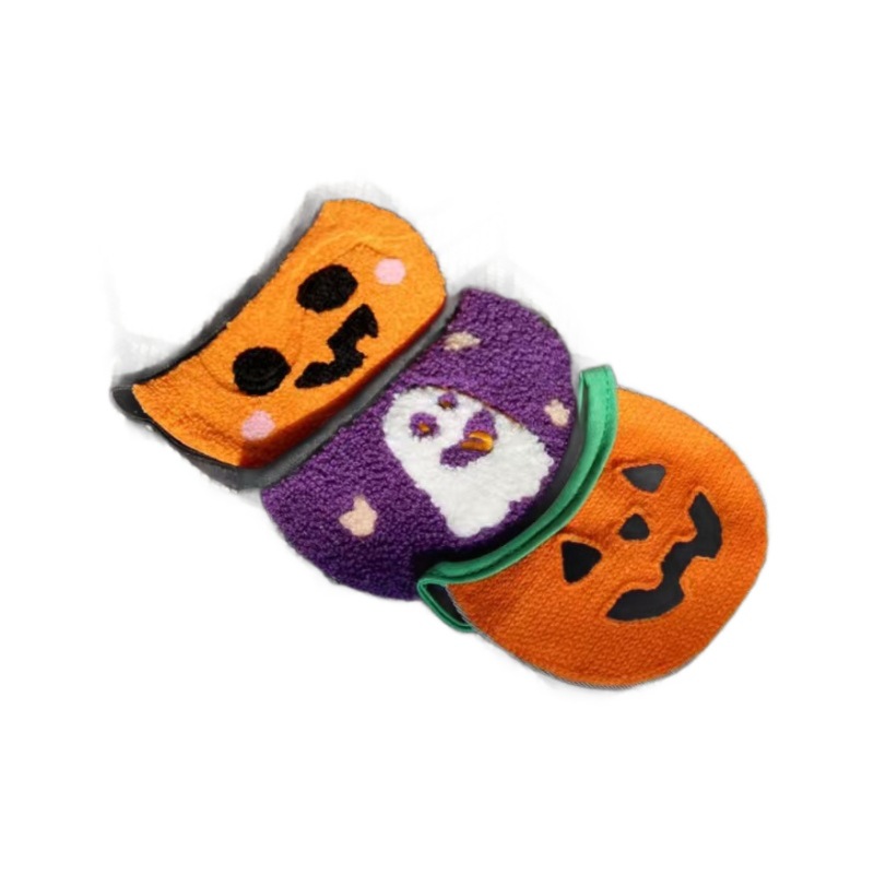Toallas de saliva para mascotas Halloween Ghost Day elásticas decoración perros gatos calabazas fantasmas dibujos animados suministros de bordado