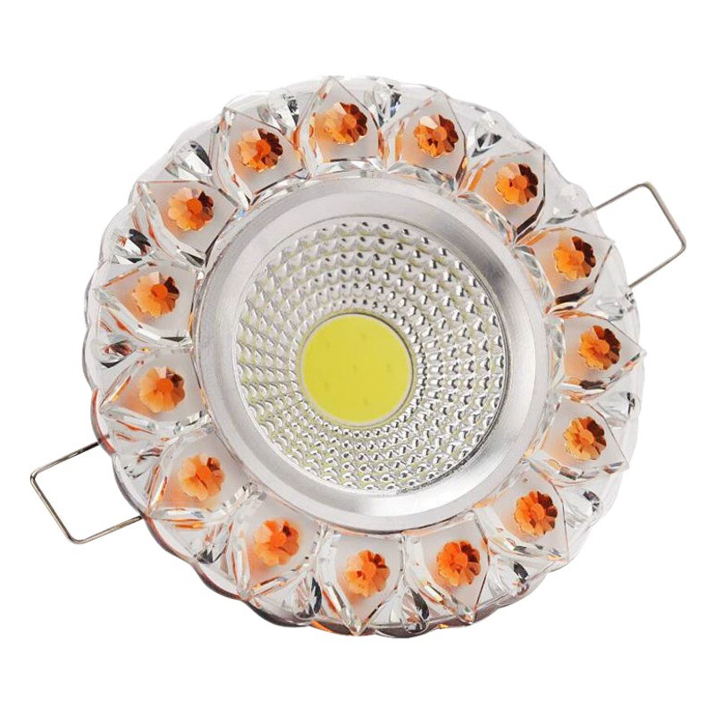 Свет для коридора Проходной светильник Хрустальный прожектор Светодиодный потолочный светильник Бытовой светильник для гостиной Встроенный цветной потолочный светильник