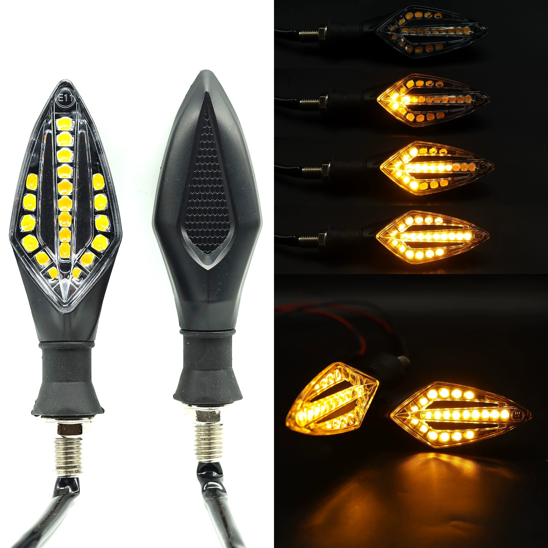 12 В Универсальный Автомобильный свет указатель поворота мотоцикл светодиодный указатель поворота Kawasaki Yamaha Маленькая обезьяна указатель поворота