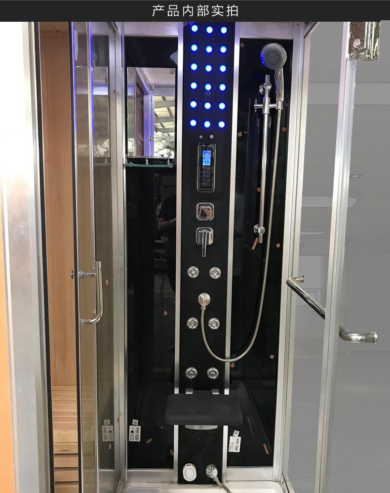 Fabricante DE LA FUENTE sauna de vapor seco y húmedo integrado de doble uso multifuncional sala de ducha sudor sala de vapor no agua cuerpo de la sala de Ducha