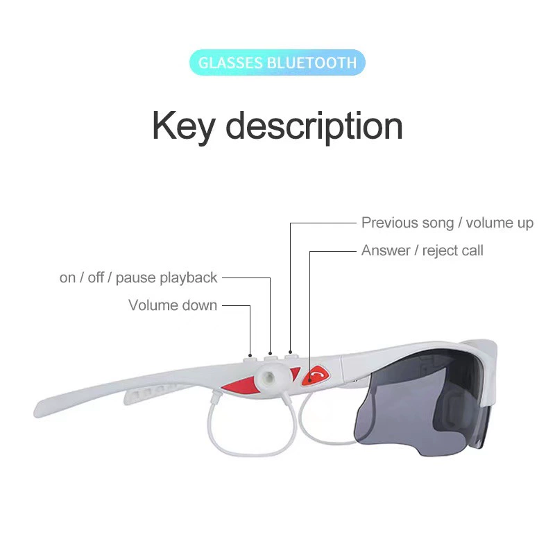 BTglasses Smart Glasses with Bluetooth Headphones, Solar-Powered Sunglasses for Men and Women