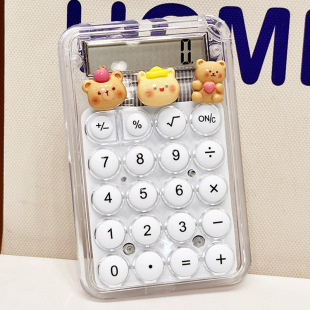 Calculator small size portable cute cartoon high color value students use mini portable mute computer office use