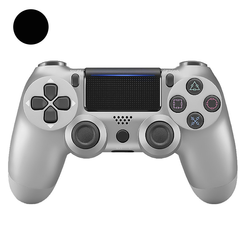 Control Inalámbrico Bluetooth P4 de ABS con Doble Motor de Vibración para Consola P4 y PC