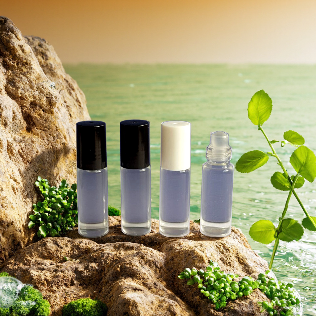 厂家供应5ml滚珠瓶配套塑料盖 玻璃香水瓶