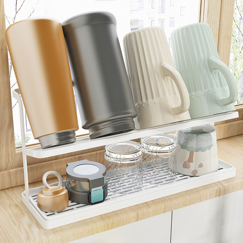 Cup holder, cup storage rack, drain cup, teacup rack, tea set, glass cup, coffee, hanging upside down to dry, thermos cup