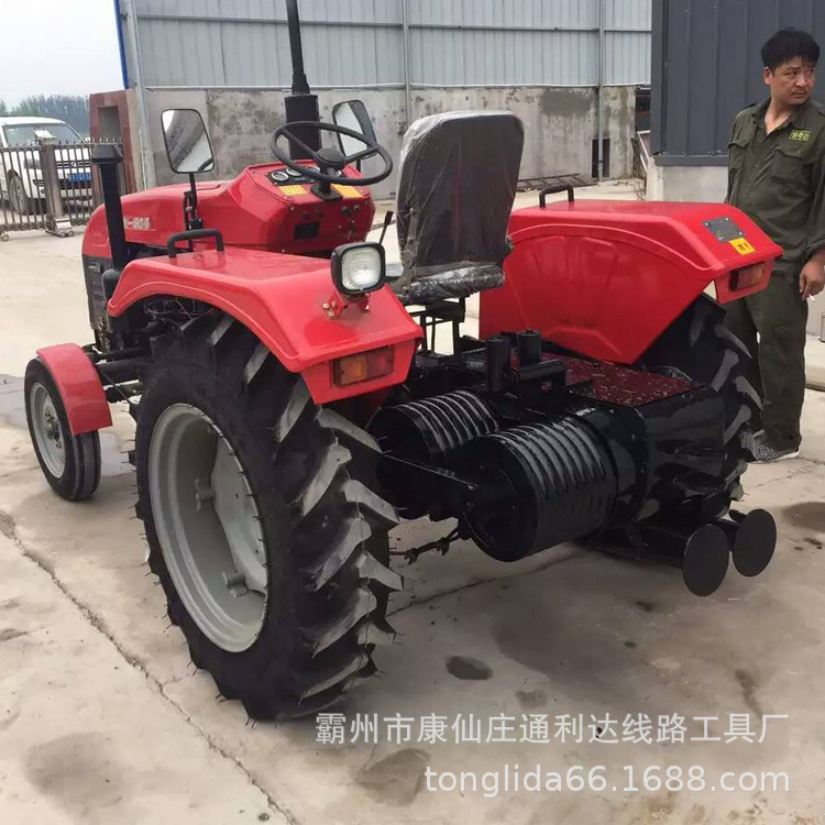 四轮拖拉机绞磨车 带绞盘的拖拉机绞磨 山东550拖拉机改装绞磨机