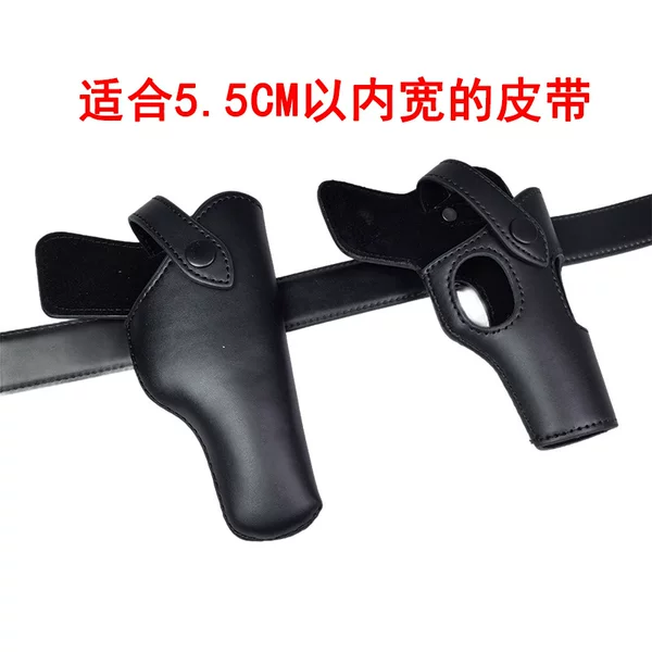 Genuine Leather Outdoor Pistol Case Cowhide Quick Pull Veterans Collection Children's Toy Training Shooting Training 54 Gun Bag