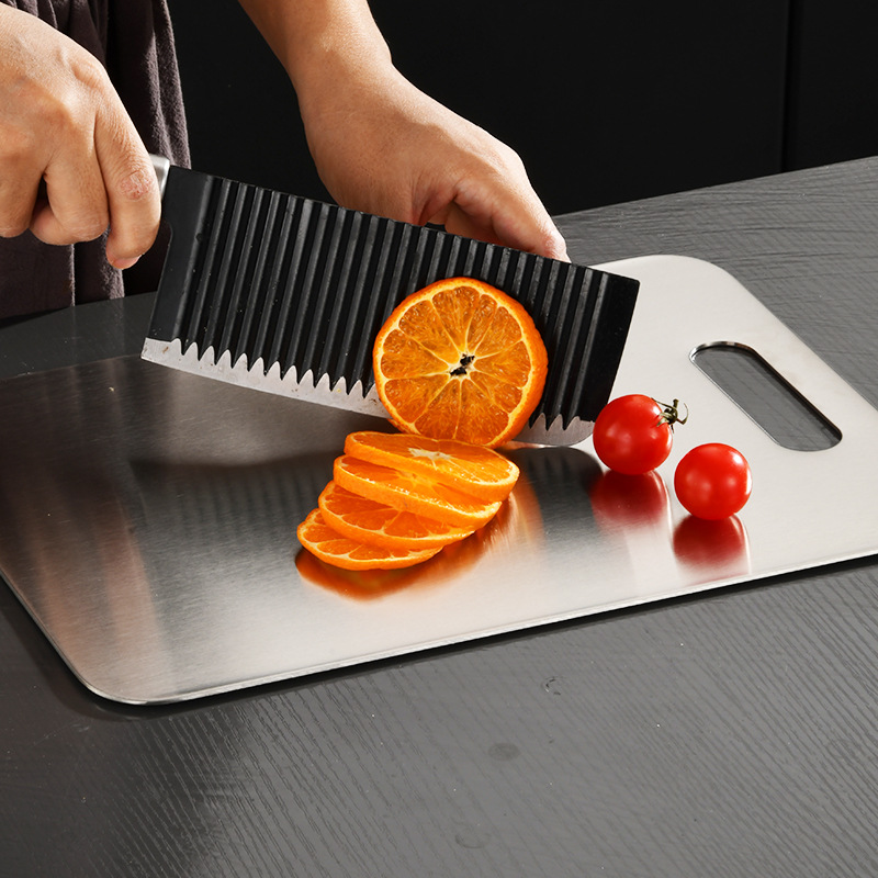25 Tabla de cortar de acero inoxidable alemana 316 Tabla de cortar comercial 304 Tabla de cortar a prueba de moho para el hogar de doble cara Tabla de cortar Cocina al por mayor