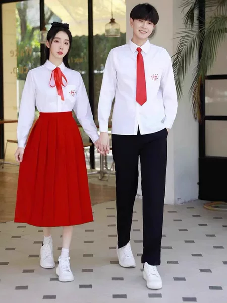 Middle School Student Class Uniforms, Sports Meeting Opening Ceremony Performance Uniforms, Junior High School Students' Chorus Poetry Recitation Competition Graduation Photo Costumes
