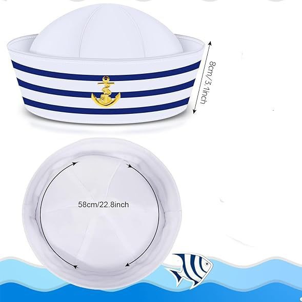 Halloween baile de máscaras capitán marino traje sombrero marino bufandas sombrero capitán gafas de sol sombrero capitán