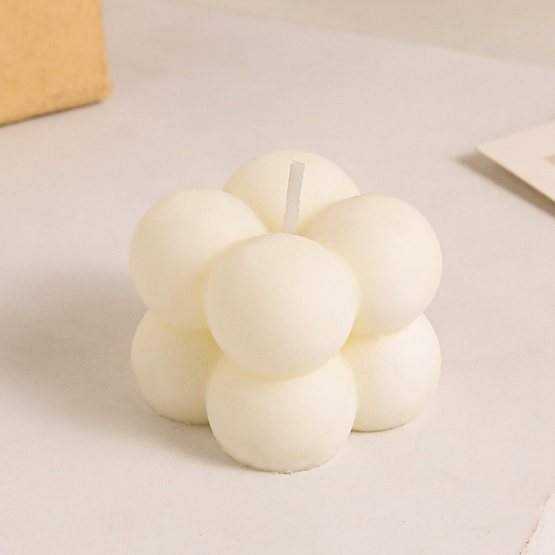 Pequeño cubo aromaterapia vela creativo pequeño artesanal hogar Decoración tiro props pequeño cubo vela