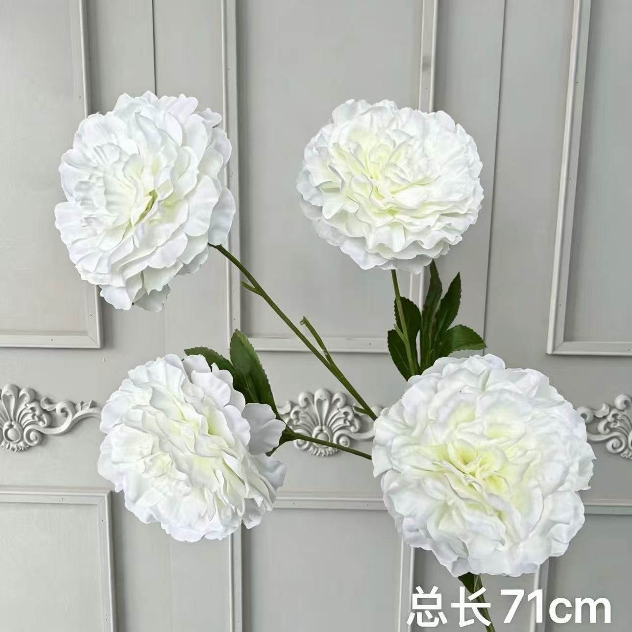 Flores artificiales blancas para decoración de escenarios, escaparates, arreglos de rosas, arte floral suave y composiciones florales.