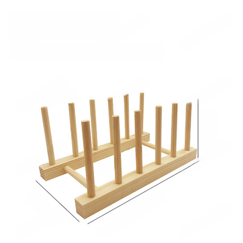 Multifunctional wooden supermarket display rack, cup rack, small bookshelf, bowl and dish drying rack, plate rack, storage rack, tea rack