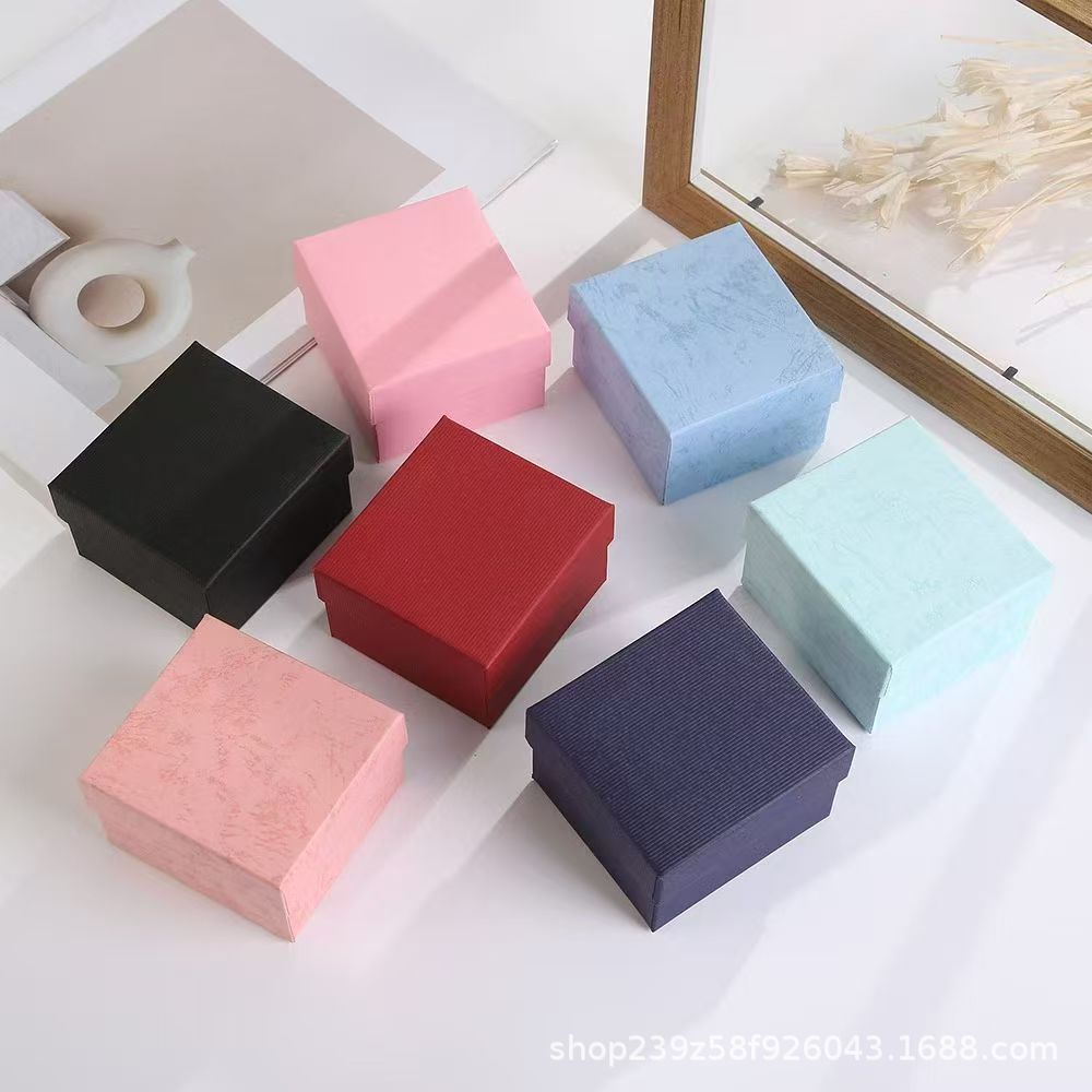 Source Factory Jewelry Packaging Box Earrings Jewelry Box Ring Earrings Jewelry Carton Necklace Bracelet Box Can Be Printed Lo