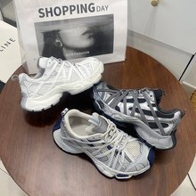正品老爹鞋女款2025新款厚底增高超火轻便软底超轻小个子运动女鞋