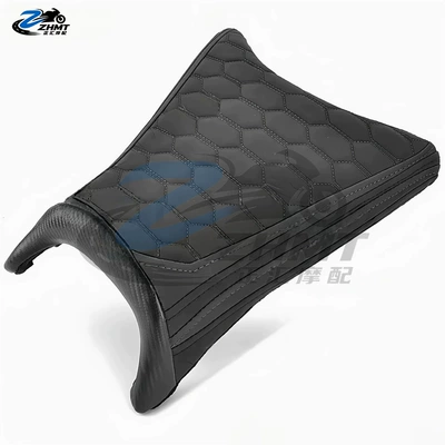 Motorcycle cushion: and softening with anti-slip seat pads - front-seat-cushion-black-original-seat-height