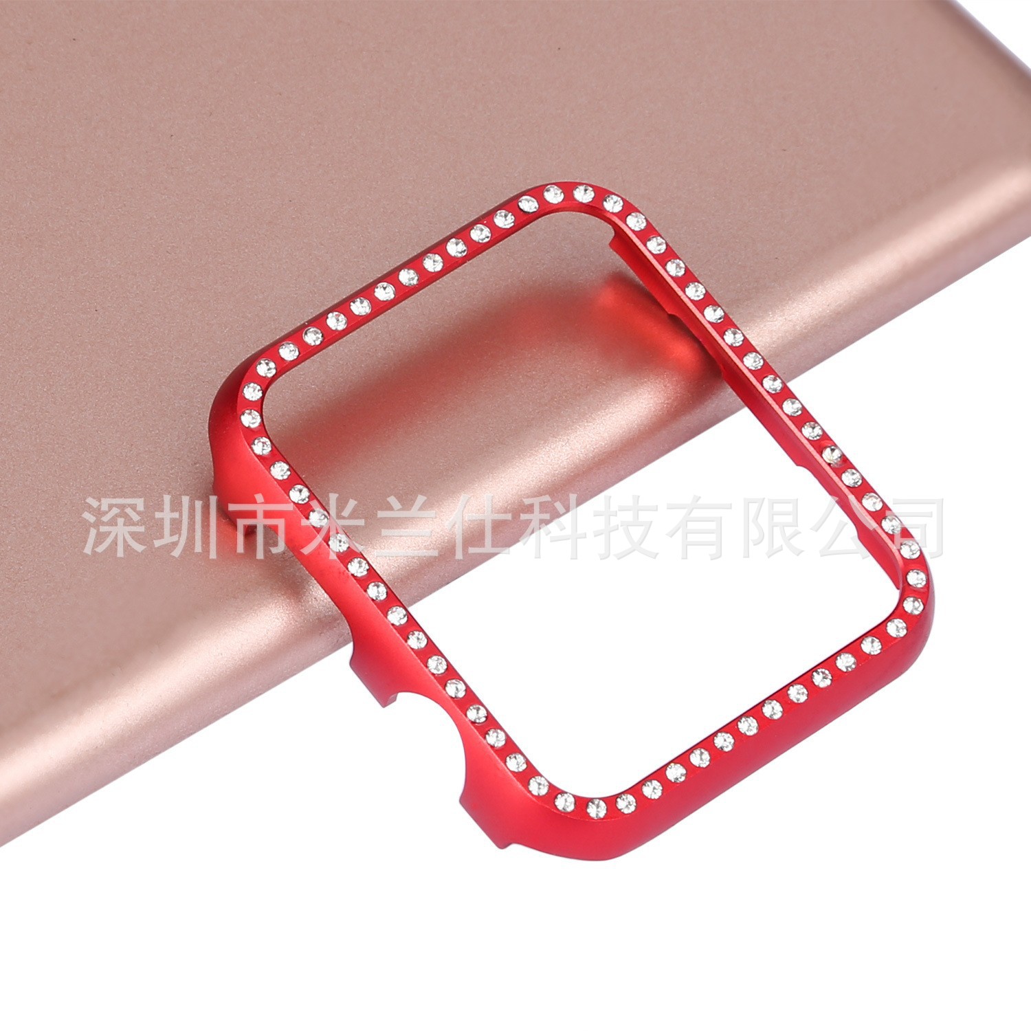 Aplicable a Apple Watch Apple watch56789 generación S10 moda aleación de aluminio con marco de diamante caja de metal