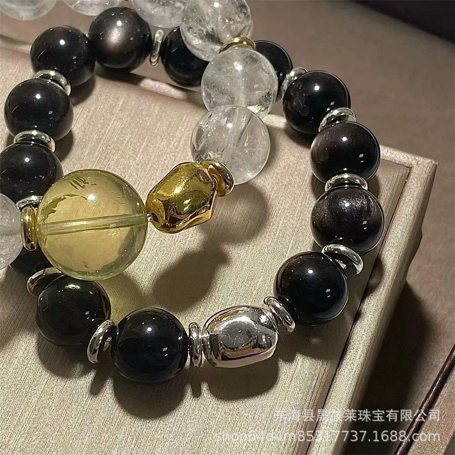 精工真空镀立体实心异形不规则镜面隔珠手工串珠水晶diy配件