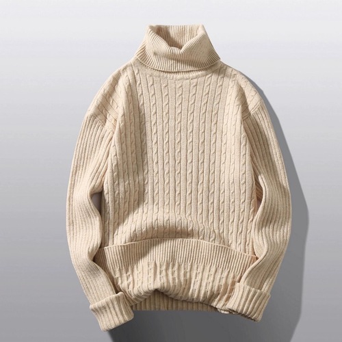 Mainly Promoted Running Volume Autumn and Winter Base Knit Sweater for Men Casual Fitting High Collar Knit Shirt