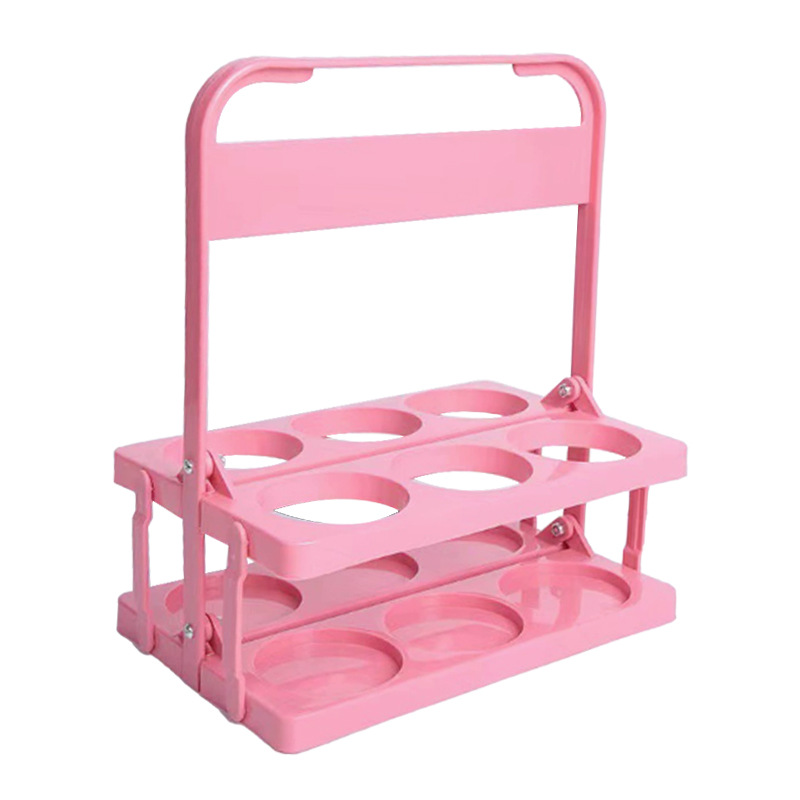 Cesta de cerveza de plástico plegable, soporte portátil de cerveza para bebidas, hervidor deportivo, soporte portátil, soporte para cerveza
