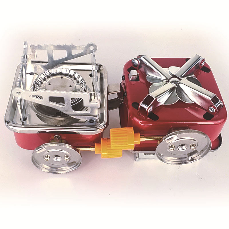 Al Aire Libre mini pequeña estufa cuadrada estufa de gas portátil plegable tarjeta estufa camping estufa cabeza salvaje cocina extensión gas