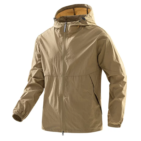 Upf100+ Ice Silk Sun Protection Clothing Men's Summer Thin Breathable Summer Outdoor Anti-Uv Outer Skin Clothing