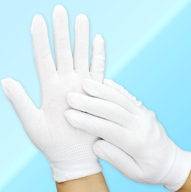 Guantes de protección laboral de espuma elástica, resistentes al desgaste, antideslizantes, cómodos, suaves y ligeros, guantes de goma colgantes de gasa azul de goma para trabajo